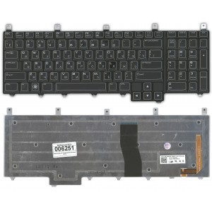 Клавиатура Dell AlienWare M17x черная с подсветкой