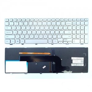 Клавиатура Dell Inspiron 15-7000 серебристая с подсветкой