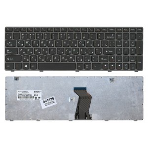 Клавиатура  Lenovo G770 черная с серой рамкой