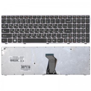 Клавиатура для ноутбука Lenovo B590 серая рамка