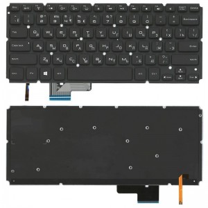 Клавиатура Dell XPS 14 черная с подсветкой