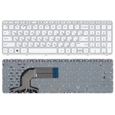 Клавиатура для ноутбука HP 726104-251 белая