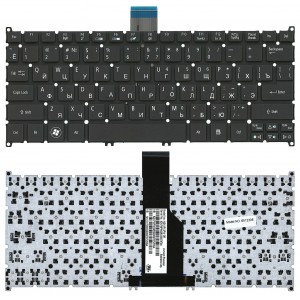 Клавиатура для ноутбука Acer Aspire S3, S3-391, S3-951, S5-391, V5-121, V5-123, V5-131; Aspire One B113, 725 черная