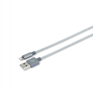 Кабель Lightning MFi для поключения к USB и зарядки смартфонов, планшетов. Замена MD818ZM/A, MD819ZM/A. Серебристый.