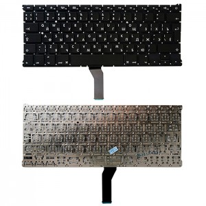 Клавиатура для ноутбука Apple MacBook A1369, A1466 черная, большой Enter