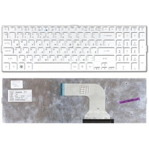 Клавиатура для ноутбука Acer Aspire 5943, 5943G, 5950, 5950G, 8943, 8943G, 8950, 8950G серебряная
