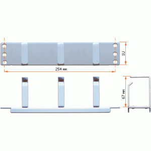 Задняя фальш панель для шкафа 10 Lite, 9U -CBW10-FPB-9U