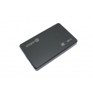 Корпус для жесткого диска Amperin AM25U3PB 2,5&quot;, USB 3.0, пластиковый, черный