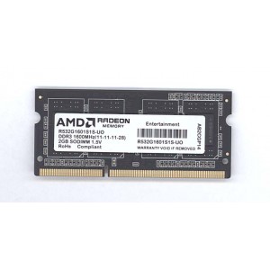 Модуль памяти AMD DDR3- 2Гб, 1600 SO-DIMM