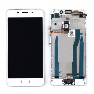 Дисплей для Asus ZenFone 3s Max ZC521TL белый с рамкой