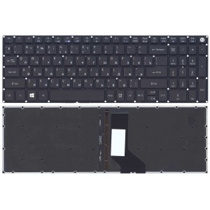 Клавиатура для ноутбука Acer Aspire E5-573 /Nitro VN7-572G VN7-592G черная с подсветкой