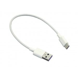 Кабель для зарядки USB - USB Type-C (Короткий), 25cm. Белый