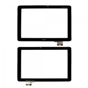 Сенсорное стекло, тачскрин для планшета Acer Iconia Tab A510, A511, A700, A701, 10.1" 1280x800. PN: 69.10I20.F01 V0, 69.10I20.T02 V1. Черный.