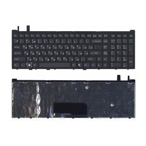 Клавиатура для Sony Vaio VGN-AW41XH черная с рамкой