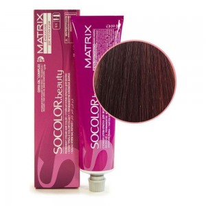 Matrix Крем-краска для волос / Socolor beauty 6MR, темный блондин мокка красный, 90 мл