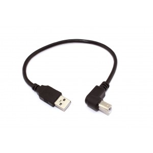 Кабель USB  2.0 на  USB-B угол вверх 0,3 м