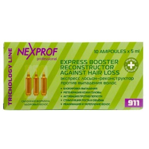 Nexxt Экспресс лосьон-конструктор против выпадения волос, 5 мл x 10 шт.