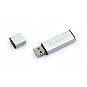 Флешка USB Dr. Memory 009 64Гб, USB 3.0, серебристый