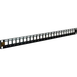 Патч-панель наборная 19, экранированная, 24 порта, 1U,   LAN-PP24OK-STP