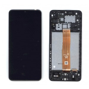 Дисплей для Samsung Galaxy A12 SM-A125F/DSN черный с рамкой