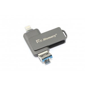 Флешка USB Dr. Memory 051 64Гб, USB 3.0, черный