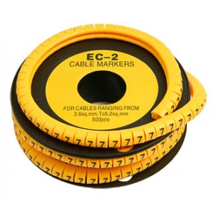 Cabeus EC-2-6 Маркер для кабеля д.7.4мм, цифра 6
