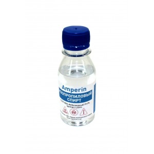 Спирт изопропиловый Amperin, бутылка - 100мл.
