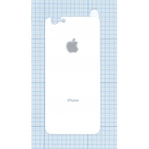 Защитное заднее стекло для iPhone 6/6S белое