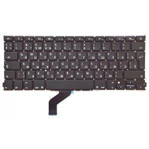Клавиатура для ноутбука Apple MacBook A1425 черная, большой Enter