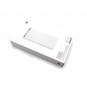 Универсальный внешний аккумулятор для Xiaomi Mi Power Bank 3 20000 mAh (PLM18ZM) White