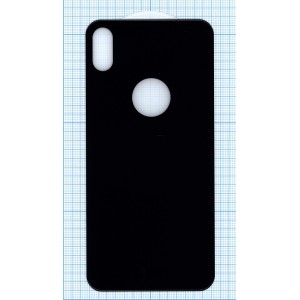 Защитное заднее стекло для iPhone XS Max черное