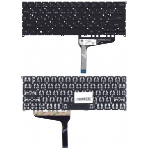 Клавиатура для ноутбука Acer Spin 7 SP714-51 черная с подсветкой