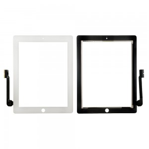 Сенсорное стекло, тачскрин для планшета Apple iPad 3, iPad 4 Retina, 9.7" 2048x1536. Белый.
