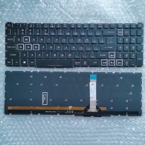 Клавиатура для ноутбука Acer Nitro AN515-45, AN515-56, AN515-57, AN517-41, AN517-57, черная, с RGB подсветкой, (стрелки в рамке)