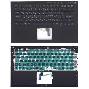 Клавиатура для ноутбука Sony Vaio VPCZ2 черная топ-панель