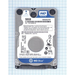 Жесткий диск HDD 2,5&quot; Western Digital WD Scorpio Black 500 GB (WD5000LPLX)