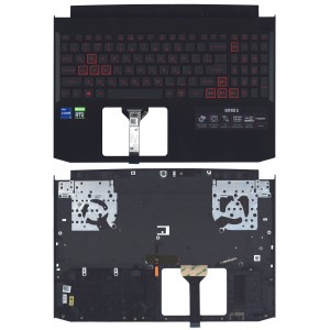 Клавиатура для ноутбука Acer Nitro 5 AN515-57 топкейс черный