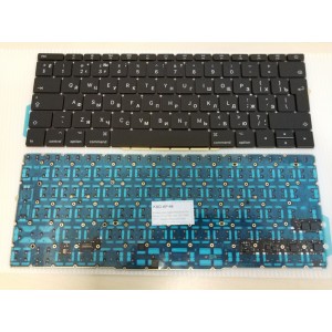 Клавиатура для ноутбука Apple MacBook A1708, Late 2016 - Mid 2017, черная, большой Enter