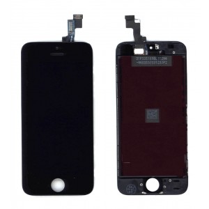 Дисплей для Apple iPhone 5S, iPhone SE в сборе с тачскрином (AAA) черный