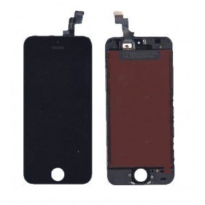 Дисплей для Apple iPhone 5S, iPhone SE в сборе с тачскрином (Foxconn) черный