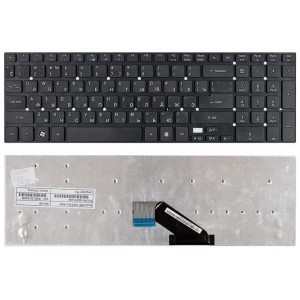 Клавиатура для ноутбука Acer Aspire 5755, 5830, E1-522, E5-511, V3-551, V3-571G, V3-731G, V3-771G черная, без рамки