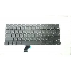Клавиатура для ноутбука Apple MacBook A1502 черная, плоский Enter