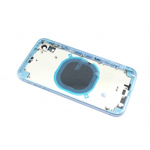 Задняя крышка (корпус) в сборе с рамкой для Apple iPhone XR blue