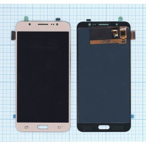 Дисплей (модуль) для Samsung Galaxy J7 (2016) SM-J710F в сборе с тачскрином (TFT) золотистый