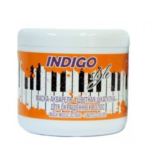 Indigo Маска-акварель для окрашенных волос «Цветная шкатулка», 500 мл