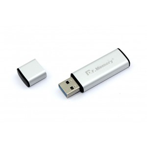 Флешка USB Dr. Memory 009 32Гб, USB 3.0, серебристый