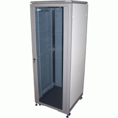 Шкаф 19" Eco, 36U 600x600, серый, дверь стекло, 600х600х1805 мм, 2 ЧАСТИ