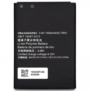 Аккумулятор для телефона Huawei  E5573, MR150-3, 8210FT (HB434666RBC), 5.7Wh, 1500mAh, 3.8V, OEM