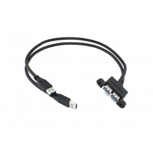 Цена Кабель USB 2.0 для монтажа на корпус 50 см разъем