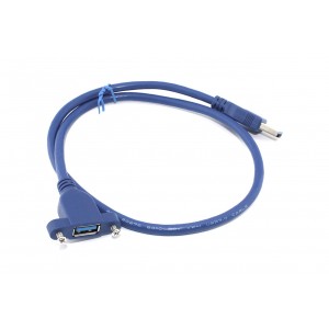 Цена Кабель USB 3.0 для монтажа на корпус папа-мама с отверстиями под болты тип C 0,5 м ток